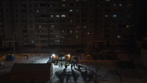 Kijów, kryzys energetyczny po rosyjskich atakach