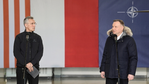 Andrzej Duda i Jens Stoltenberg