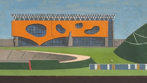 Fragment obrazu "Warszawianka" Wojciecha Fangora