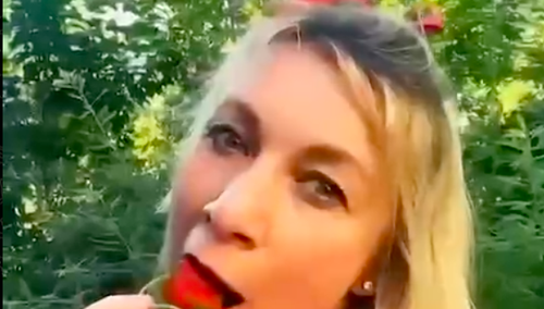 [WIDEO] Odlot Zacharowej. "Erotyczne" nagranie rzecznik rosyjskiego MSZ