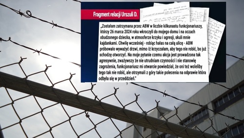 więzienie, zdjęcie ilustracyjne, skan dokumentu –zrzut z ekranu z Niezależnej.pl