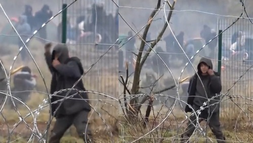 Presja migracyjna na Polskę. Migranci z Białorusi wykorzystywali do ataków dzieci [VIDEO]