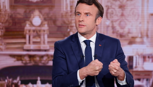 Prezydent Francji Emmanuel Macron