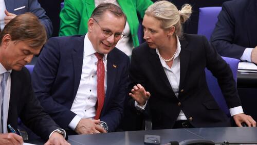 Współprzewodniczący AfD Tino Chrupalla i Alice Weidel