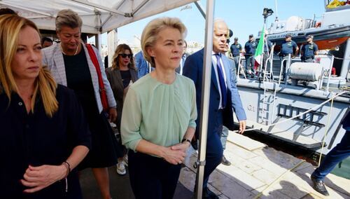 Ursula von der Leyen na Lampedusie