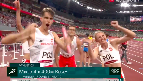 Tokio 2020. Musisz to zobaczyć! Polacy pobili rekord Europy! Kapitalna forma polskiej sztafety i awans do finału [WIDEO]