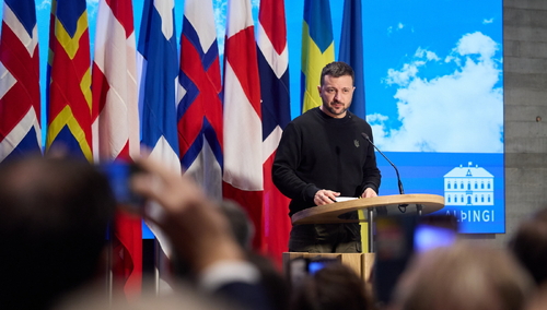 Prezydent Ukrainy Wołodymyr Zełenski