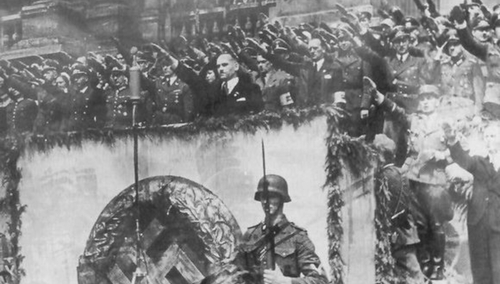 Dowództwo SS "Galizien" pozdrawia ochotników. 1943