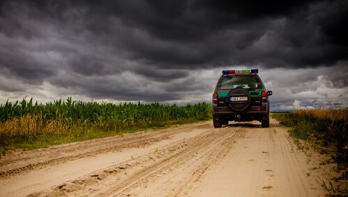 samochód Straży Granicznej
