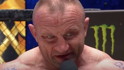 Mariusz Pudzianowski tuż po przegranej walce z Arturem Szpilką