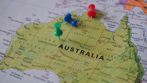 Mapa Australia