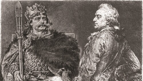 Bolesław Chrobry i Stanisław August Poniatowski - obrazy Jana Matejki, zdjęcie podglądowe