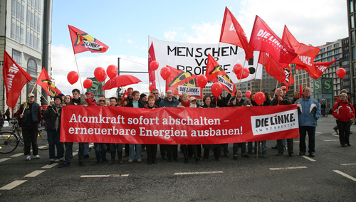 Die Linke protestuje przeciwko energii atomowej