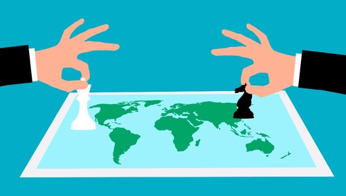 Pionki. Mapa. Ilustracja poglądowa