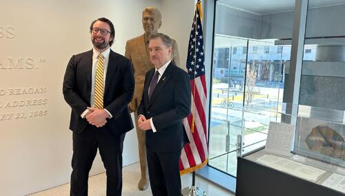 Dr Anthony Eames i Piotr Duda