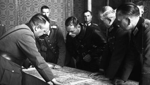 Rozmowy oficerów Wehrmachtu i Armii Czerwonej o wytyczeniu bieżącej linii rozgraniczenia wojsk na zaatakowanym terytorium Polski