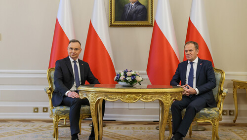Andrzej Duda i Donald Tusk