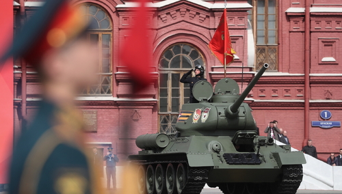 Próba generalna przed paradą 9 maja na Placu ćzerwonym