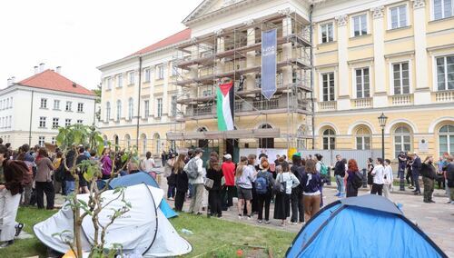 Protest studentów UW