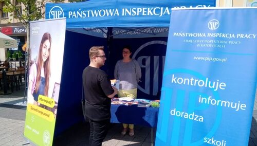Okręgowy Inspektorat Pracy w Katowicach w trakcie projektu edukacyjnego