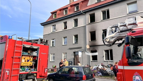 Pożar w Starogardzie Gdańskim