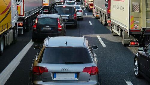 Karambol na autostradzie A4 pod Wrocławiem. Korek ma już 7 km długości