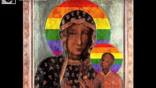 Sąd wznawia proces ws. nalepek z Maryją z tęczową aureolą. Oskarżonym grozi do 2 lat więzienia