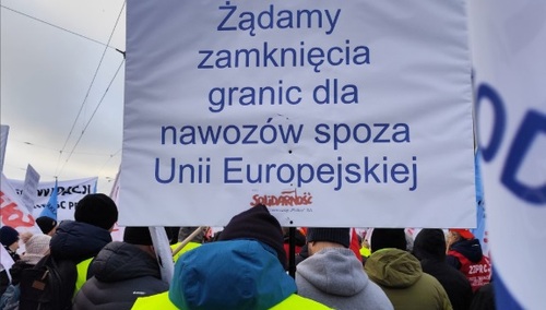 Protest związkowców z Zakładów Chemicznych "Police"