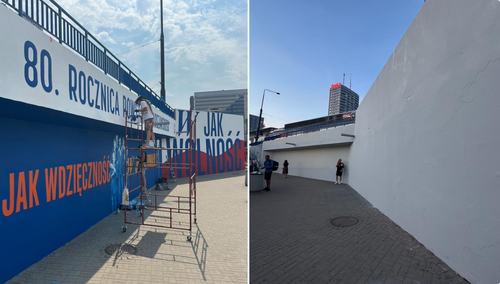 Mural na warszawskiej „patelni”, który nie doczekał obchodów 1 sierpnia