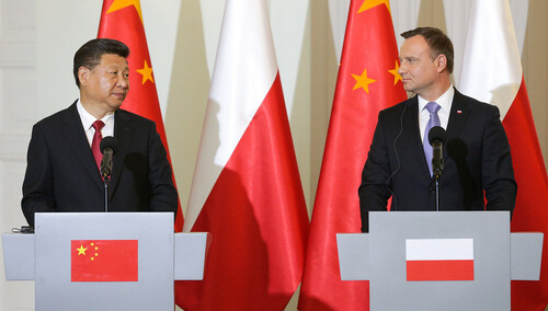 Xi Jinping i Andrzej Duda