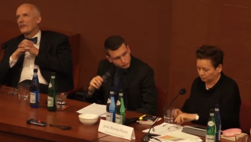 prof. Monika Płatek podczas pamiętnej debaty