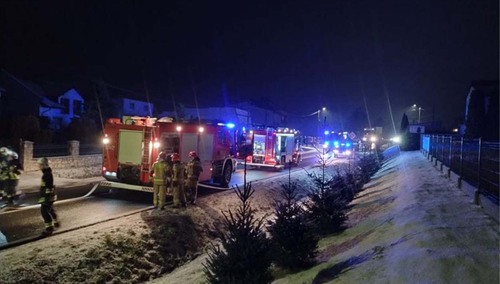 Awaria gazociągu w miejscowości Przeciszów