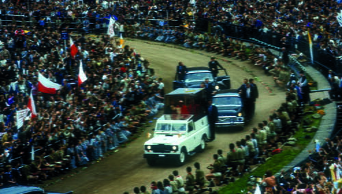 Jan Paweł II podczas drugiej pielgrzymki do Polski, Warszawa, 17 czerwca 1983 rok