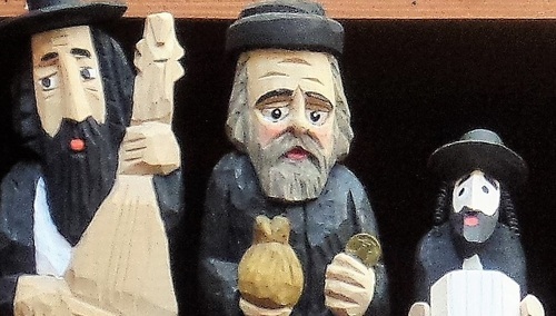 Figurka "Żyda z pieniążkiem"