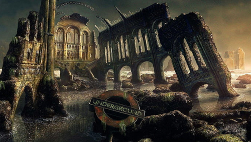 Upadek cywilizacji. Ilustracja poglądowa