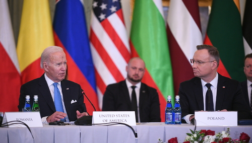 Joe Biden i Andrzej Duda