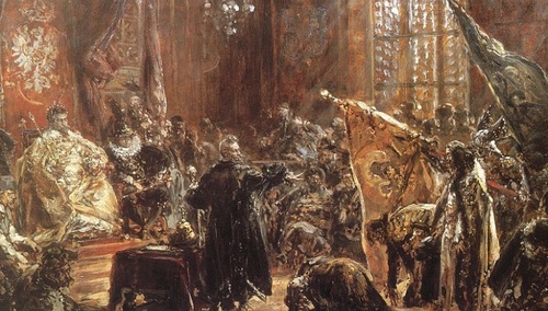 Jan Matejko "Hołd ruski" carów Szujskich 