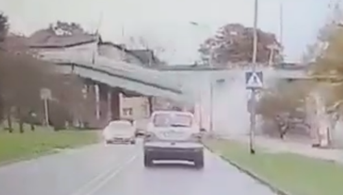 Katastrofa budowlana w Koszalinie. Runął wiadukt. Opublikowało nowe, zatrważające nagranie [WIDEO]