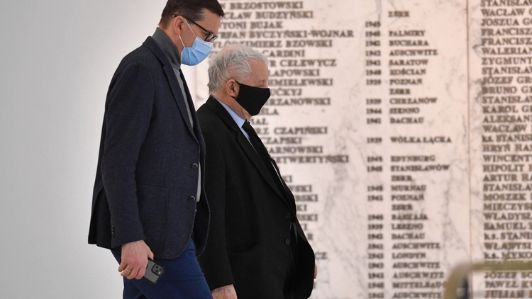 Mateusz Morawiecki i Jarosław Kaczyński