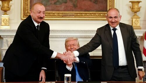 Ilham Alijew, Donald Trump, Nikol Paszynian