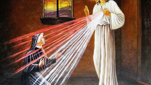Jezus i św. Faustyna