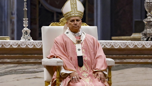 Leon XIV w czasie Mszy św. w III Niedzielę Adwentu