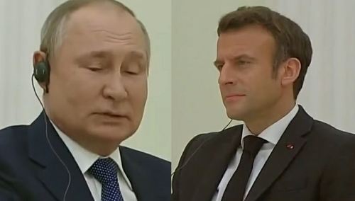 "Słyszysz co do ciebie mówię Emmanuelu?!". Francuzi publikują rozmowę Putina z Macronem tuż przed wojną