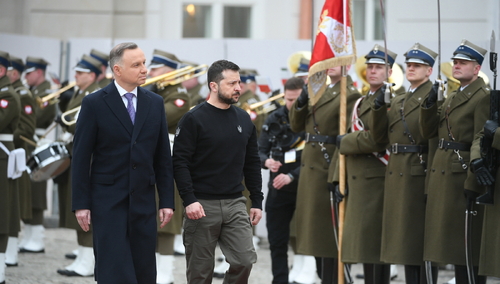 Andrzej Duda i Wołodymyr Zełenski 