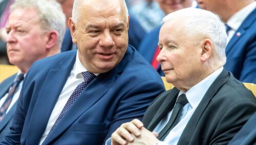 Jacek Sasin i Jarosław Kaczyński