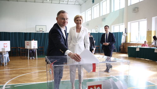 Andrzej Duda i Agata Kornhauser-Duda