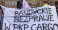 Protest pracowników PKP Cargo