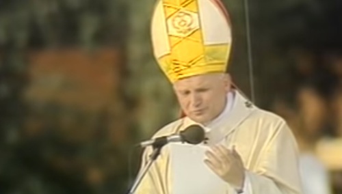 Jan Paweł II podczas pierwszej pielgrzymki do Polski