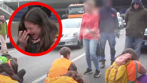 Ostatnie Pokolenie blokuje trasę S8 w Warszawie