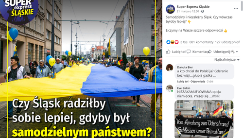 post na profilu SuperExpress Śląsk